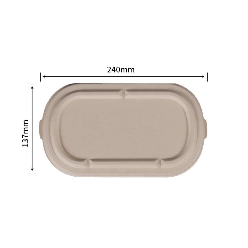 1000ml Packing Lid · Sugarcane Clamshells · product image